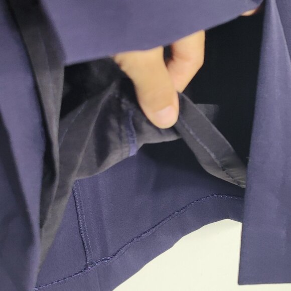 Vintage Women's Purple Back Zipper Front Slit Casual A-Line Business Skirt 8 - Picture 4 of 11